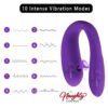 U-Shape Remote-Controlled Vibrator with Suction