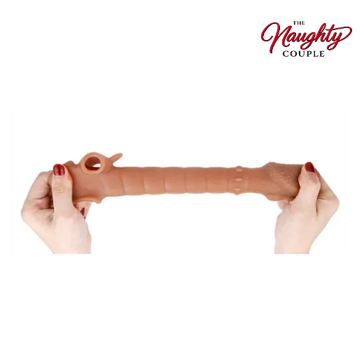 Ribbed Vibrating Cock Sleeve Penis Enhancer