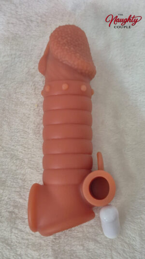Ribbed Vibrating Cock Sleeve Penis Enhancer
